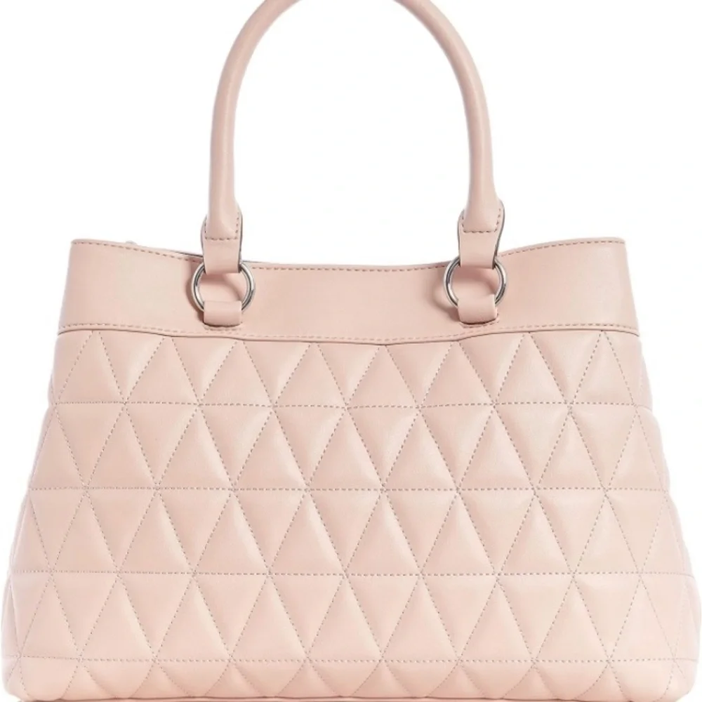 NINE WEST. NWT. Judilee Satchel. Light pastel‎ pink. Zippered pocket inte…